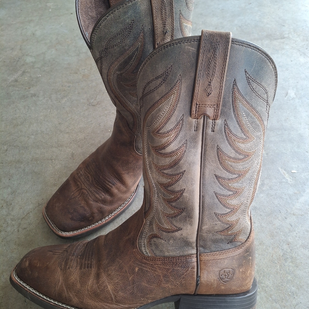 Ariat Amos Western Boots Size 9D - Picture 6 of 16